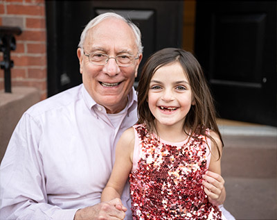 Phil Russotti and granddaughter Stella